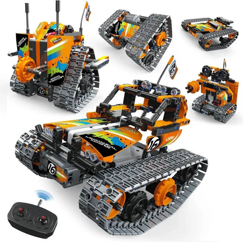 Opmind 5 in 1 STEM Remote Control Building Kit, 392Pcs